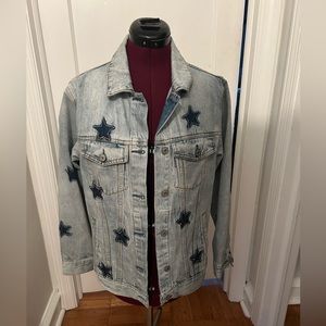 Rails star patch denim jacket - Small